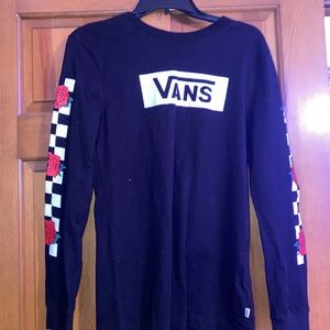 Brand new vans long sleeve with decorative sleeve